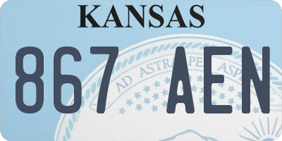 KS license plate 867AEN