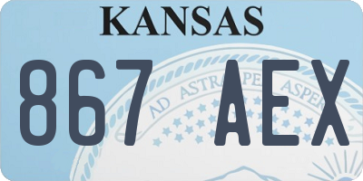 KS license plate 867AEX