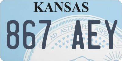 KS license plate 867AEY