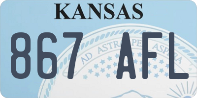 KS license plate 867AFL