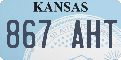 KS license plate 867AHT