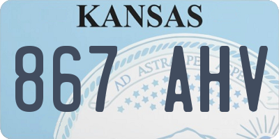 KS license plate 867AHV
