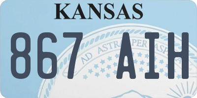 KS license plate 867AIH