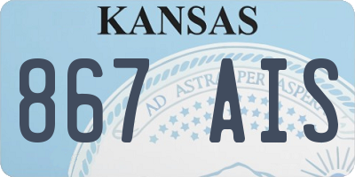 KS license plate 867AIS