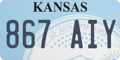 KS license plate 867AIY