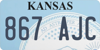 KS license plate 867AJC