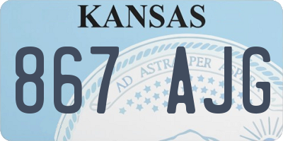KS license plate 867AJG
