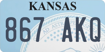 KS license plate 867AKQ