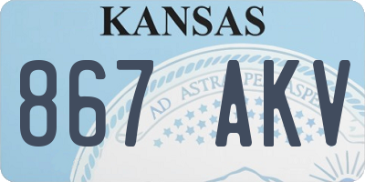 KS license plate 867AKV