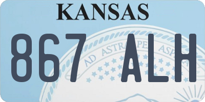 KS license plate 867ALH
