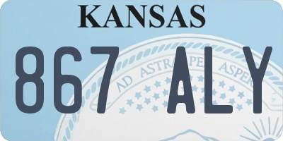 KS license plate 867ALY