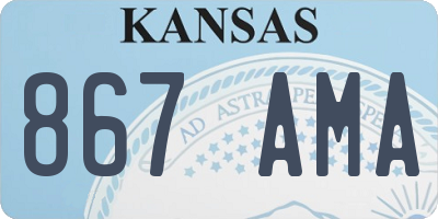KS license plate 867AMA