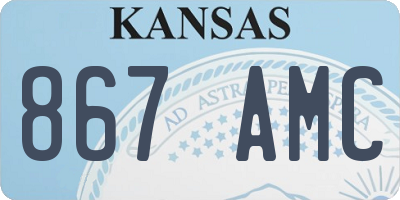 KS license plate 867AMC