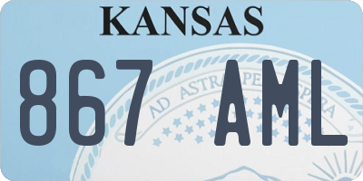 KS license plate 867AML