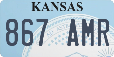 KS license plate 867AMR