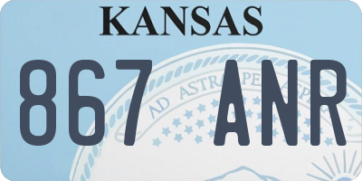 KS license plate 867ANR