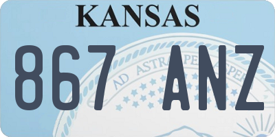 KS license plate 867ANZ