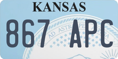 KS license plate 867APC