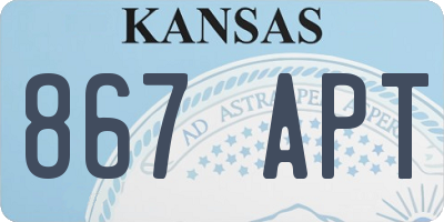 KS license plate 867APT