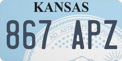KS license plate 867APZ