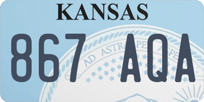 KS license plate 867AQA