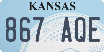 KS license plate 867AQE