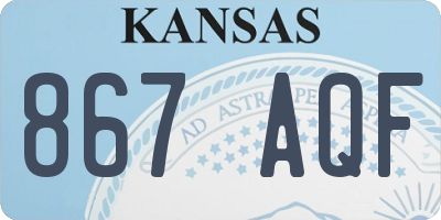 KS license plate 867AQF