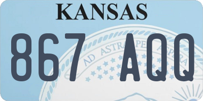 KS license plate 867AQQ