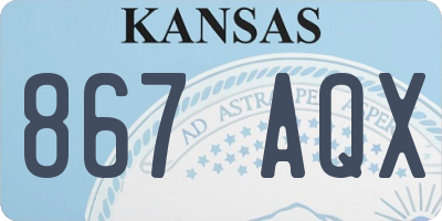 KS license plate 867AQX