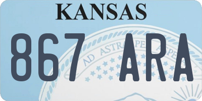 KS license plate 867ARA