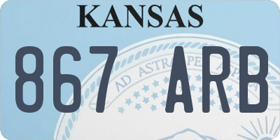 KS license plate 867ARB