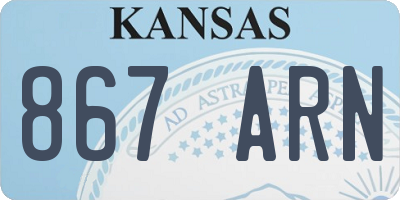 KS license plate 867ARN