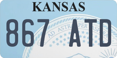 KS license plate 867ATD