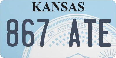 KS license plate 867ATE