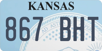 KS license plate 867BHT