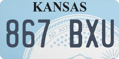 KS license plate 867BXU