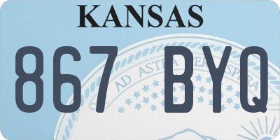 KS license plate 867BYQ