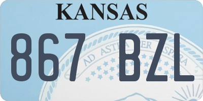 KS license plate 867BZL