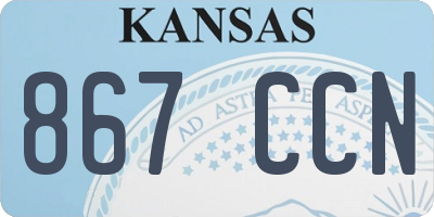 KS license plate 867CCN