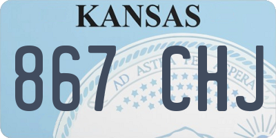 KS license plate 867CHJ