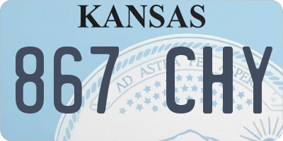 KS license plate 867CHY