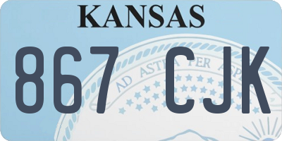 KS license plate 867CJK