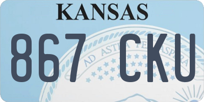 KS license plate 867CKU