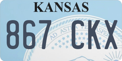 KS license plate 867CKX