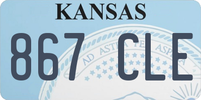 KS license plate 867CLE