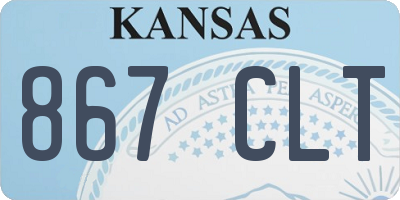 KS license plate 867CLT