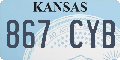 KS license plate 867CYB
