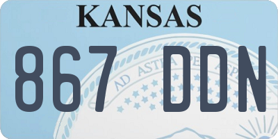 KS license plate 867DDN