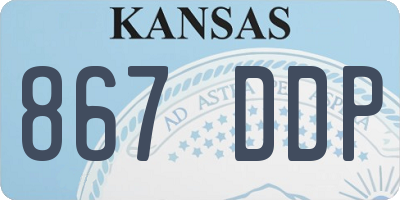 KS license plate 867DDP