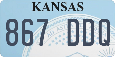 KS license plate 867DDQ